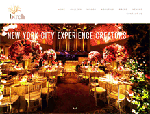 Tablet Screenshot of birchevents.com